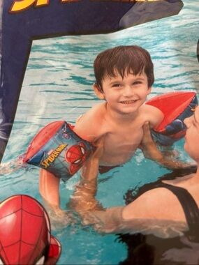 Spider-Man Kids Inflatable Arm Floaties - Red/Blue